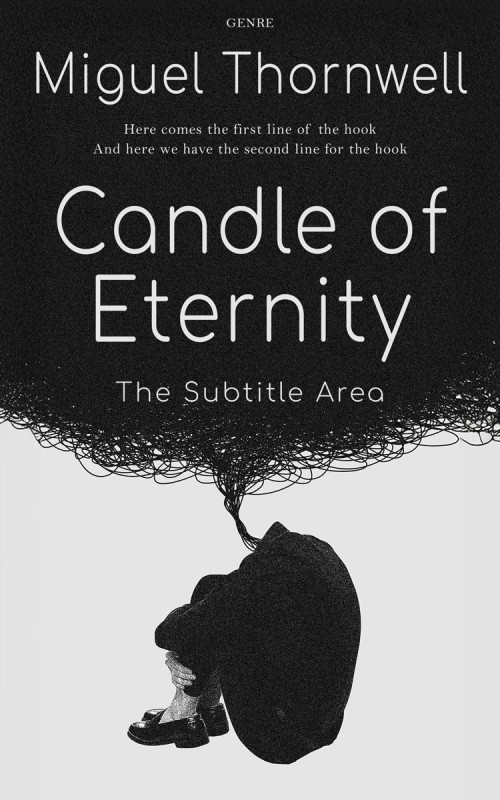 Pre Made Book Cover Cod Gray