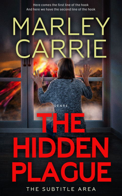 Pre Made Book Cover Flame Pea