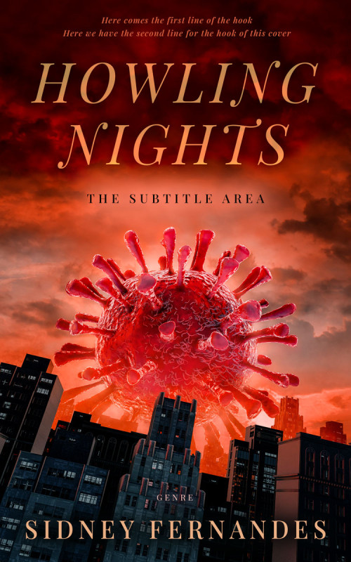 Pre Made Book Cover Flame Pea