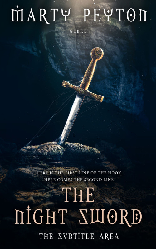 Pre Made Book Cover Ebony