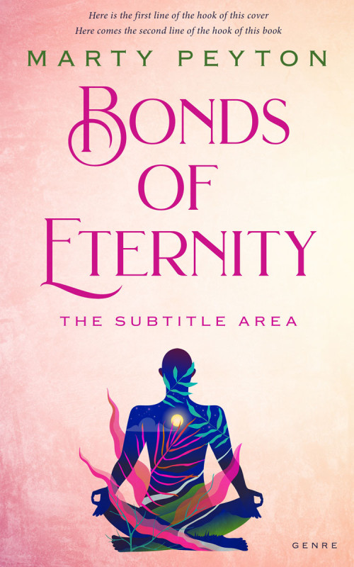 Pre Made Book Cover Champagne