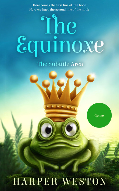 Pre Made Book Cover Beryl Green