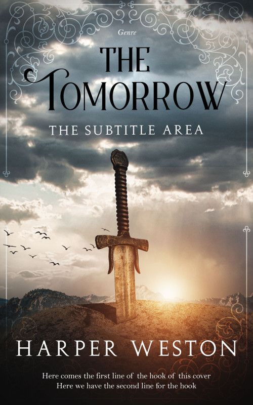 Pre Made Book Cover Fuscous Gray