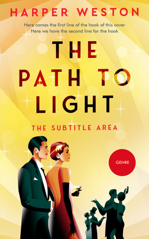 Pre Made Book Cover Golden Sand