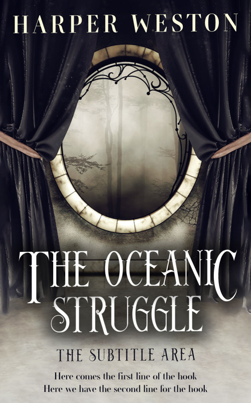 Pre Made Book Cover Ash