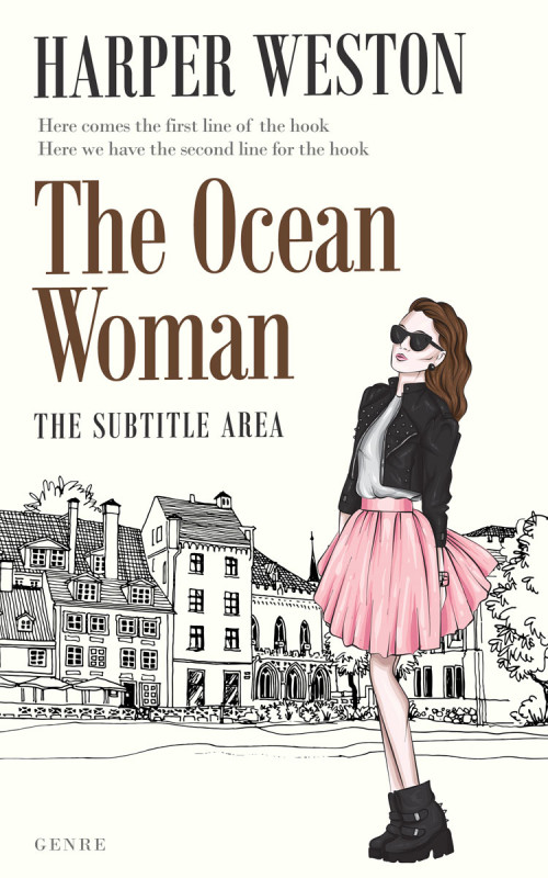 Pre Made Book Cover Taupe