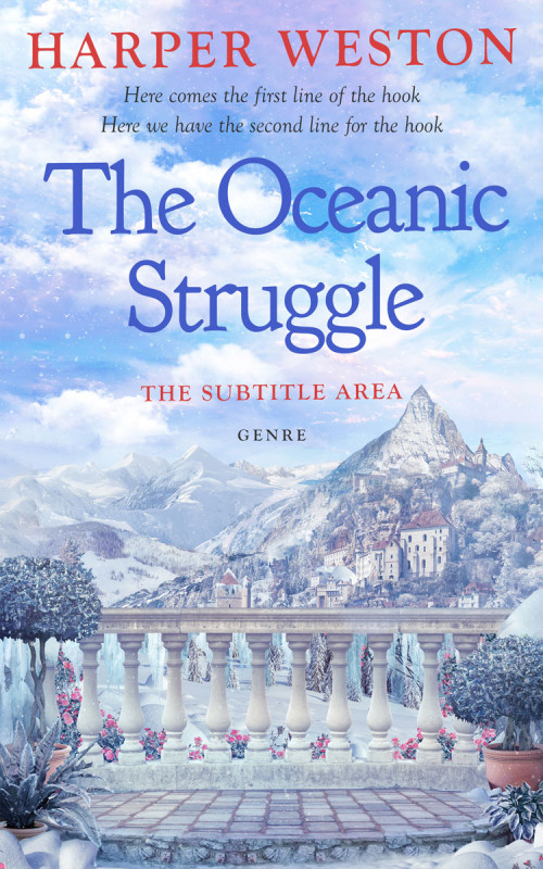 Pre Made Book Cover Periwinkle Gray