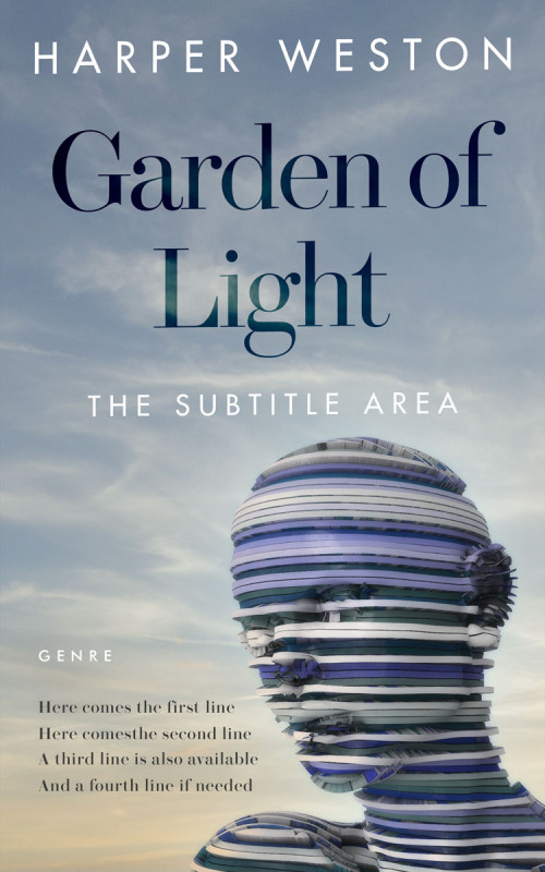 Pre Made Book Cover Gray Chateau