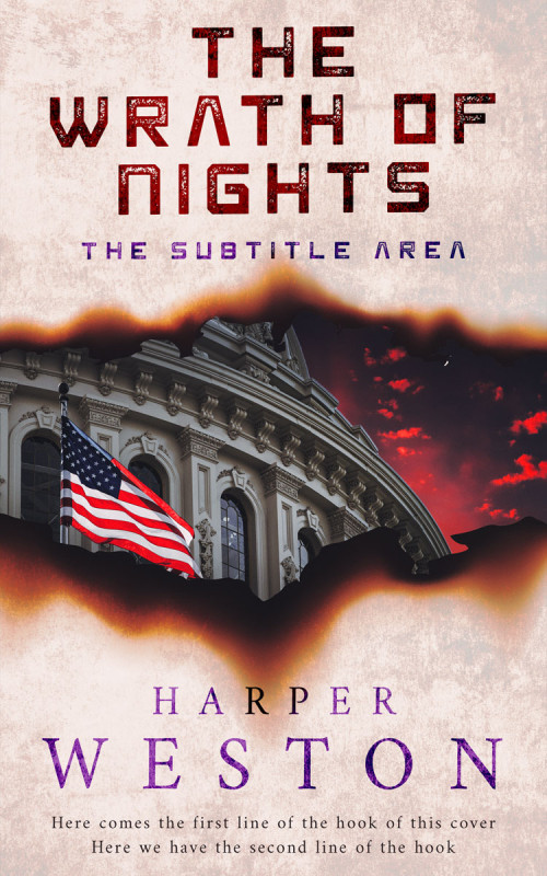 Pre Made Book Cover Thunder