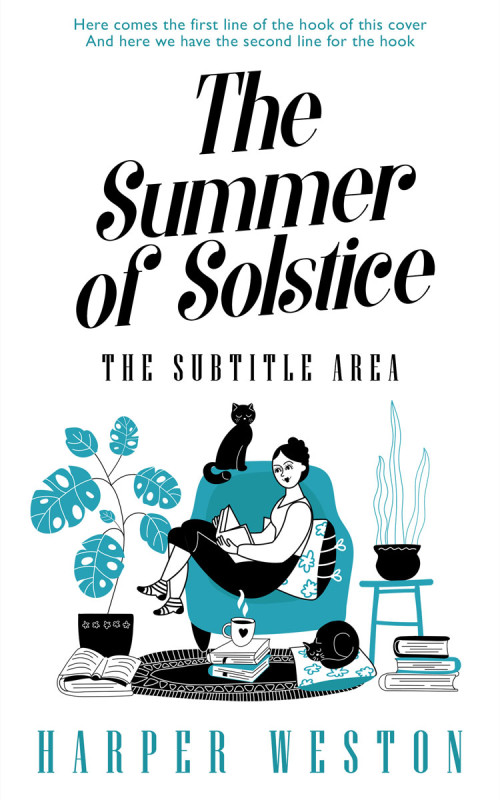 Pre Made Book Cover Eastern Blue