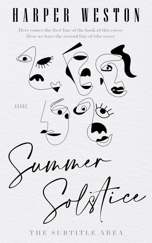 Pre Made Book Cover Athens Gray