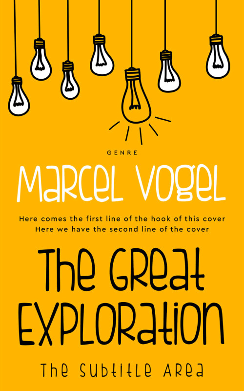 Pre Made Book Cover Selective Yellow