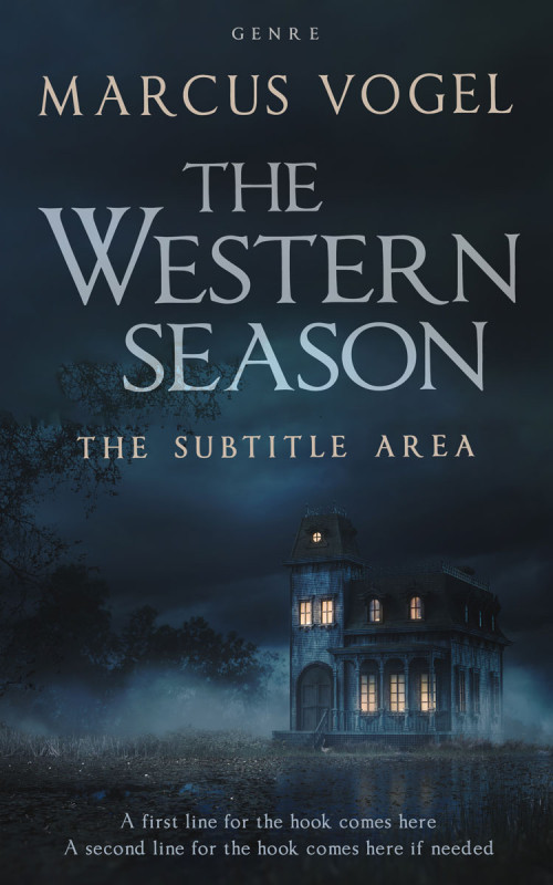 Pre Made Book Cover Ebony Clay