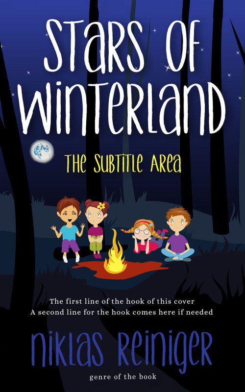 Pre Made Book Cover Black