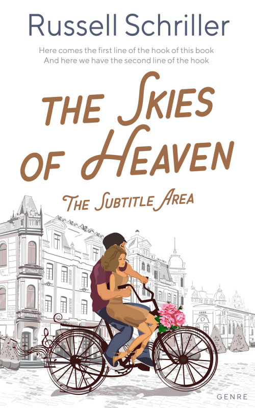 Pre Made Book Cover Swirl