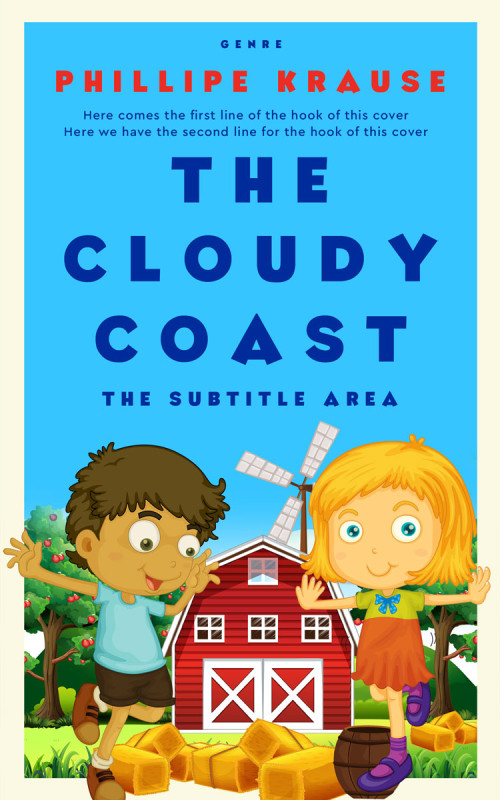 Pre Made Book Cover Dodger Blue