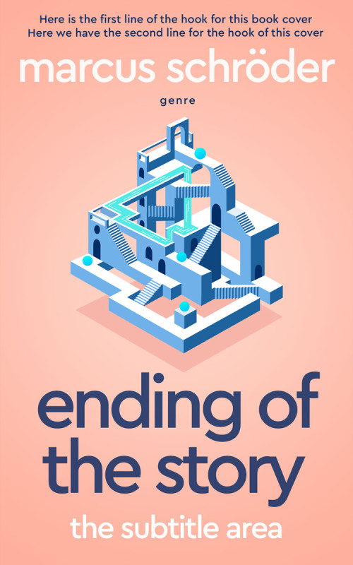 Pre Made Book Cover Apricot Peach