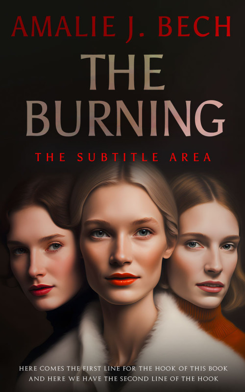 Pre Made Book Cover Brandy Rose