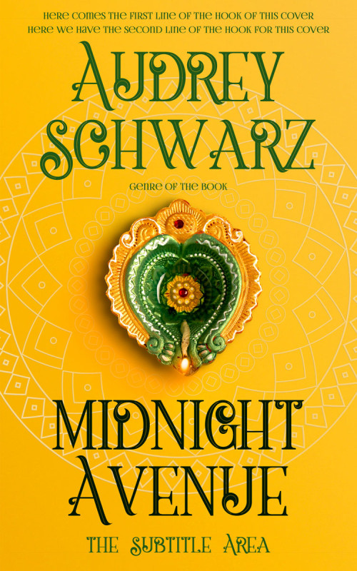 Pre Made Book Cover Lightning Yellow