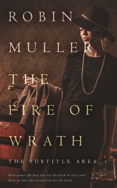 Pre Made Book Cover Cocoa Brown