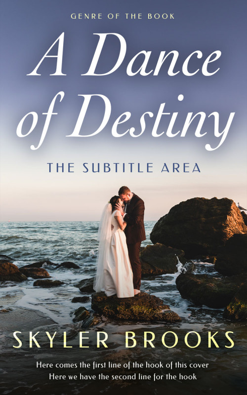 Pre Made Book Cover Pale Sky