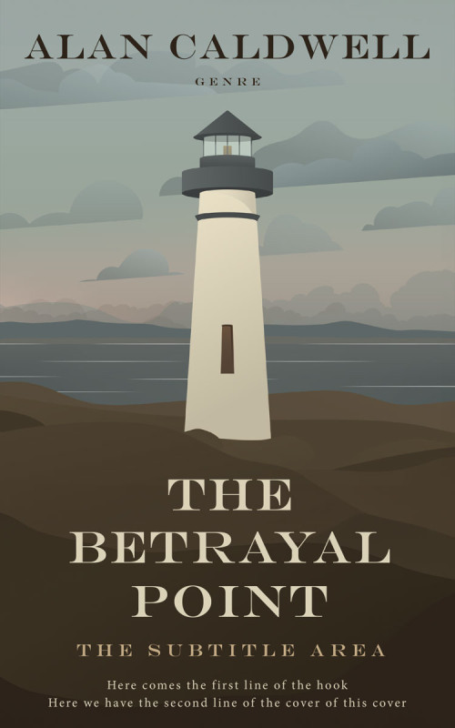 Pre Made Book Cover Taupe