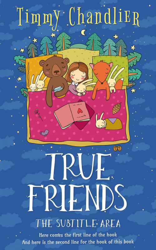 Pre Made Book Cover Azure