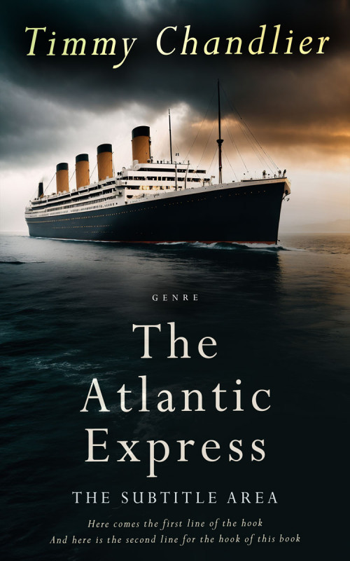 Pre Made Book Cover Soft Amber