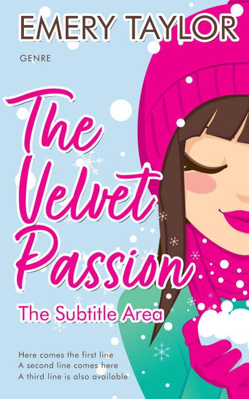 Pre Made Book Cover Red Violet