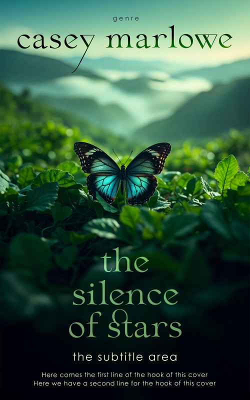 Pre Made Book Cover Pixie Green