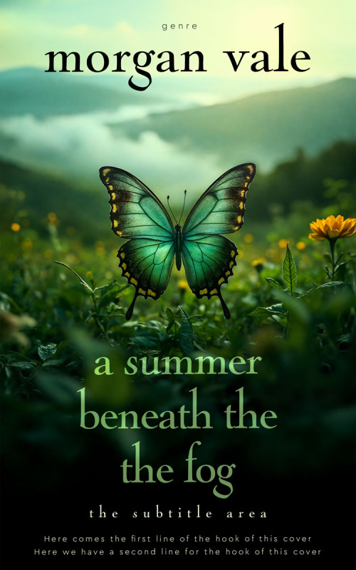 Pre Made Book Cover Tea Green