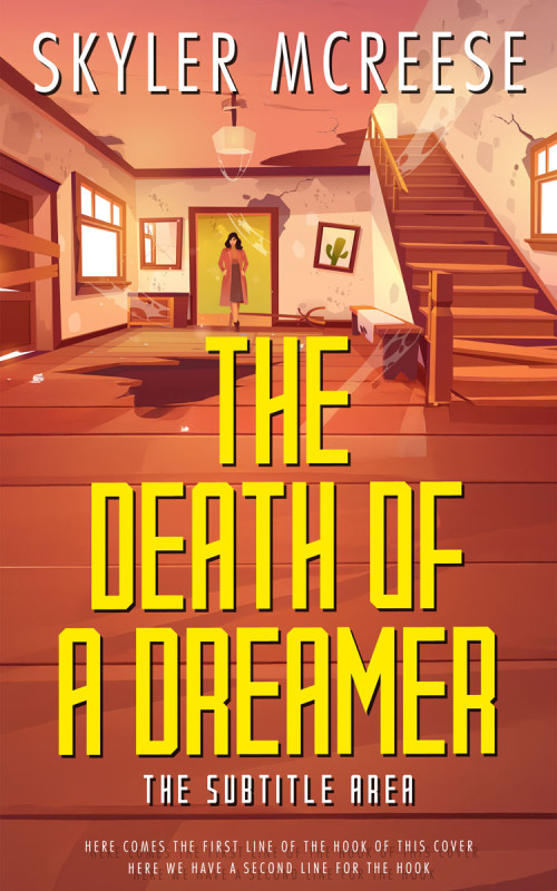 Pre Made Book Cover Medium Carmine