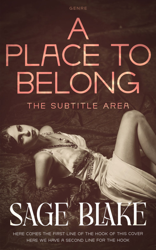 Pre Made Book Cover Crater Brown