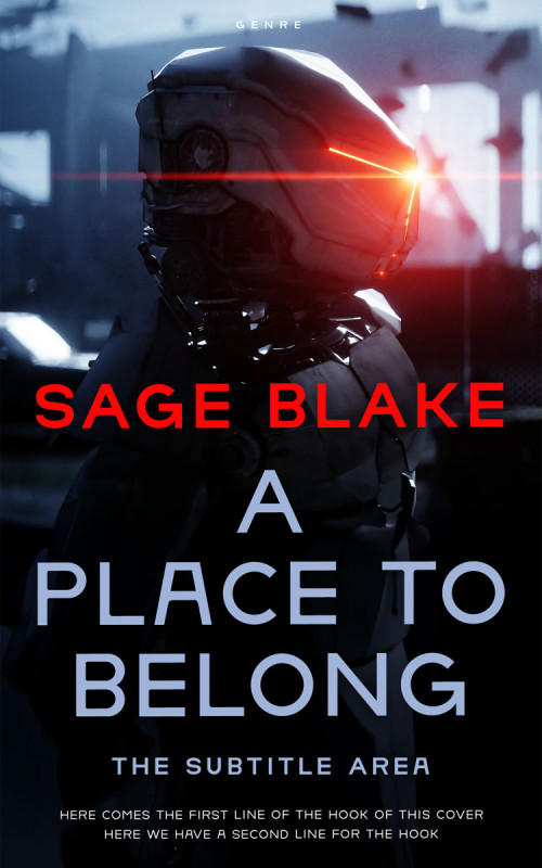 Pre Made Book Cover Lily