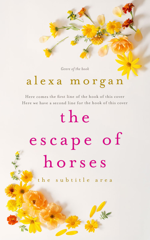 Pre Made Book Cover Pampas