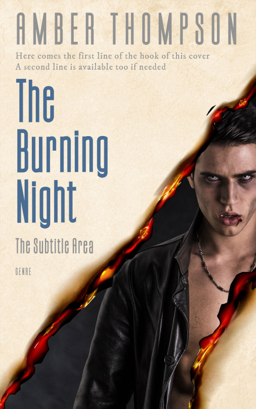 Pre Made Book Cover Stark White