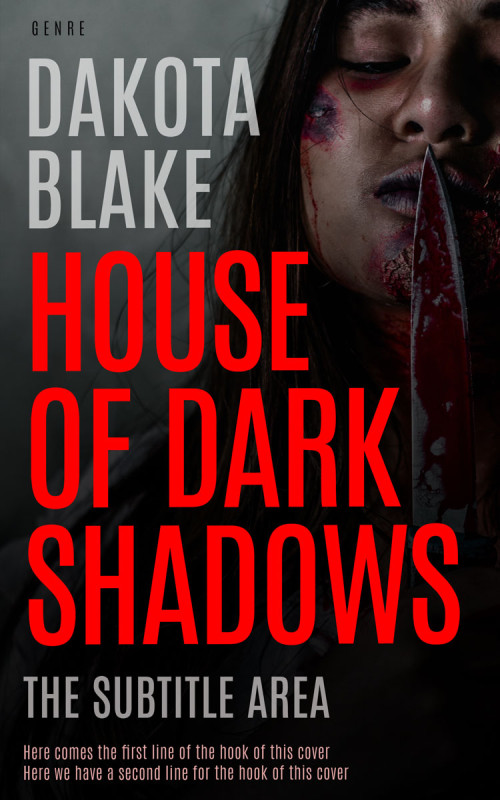 Pre Made Book Cover Alizarin Crimson