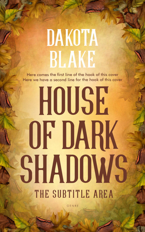 Pre Made Book Cover Tussock