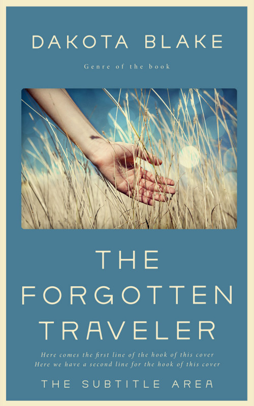 Pre Made Book Cover Smalt Blue