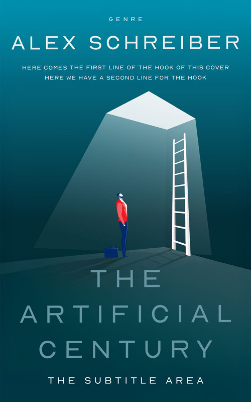 Pre Made Book Cover Deep Sea Green