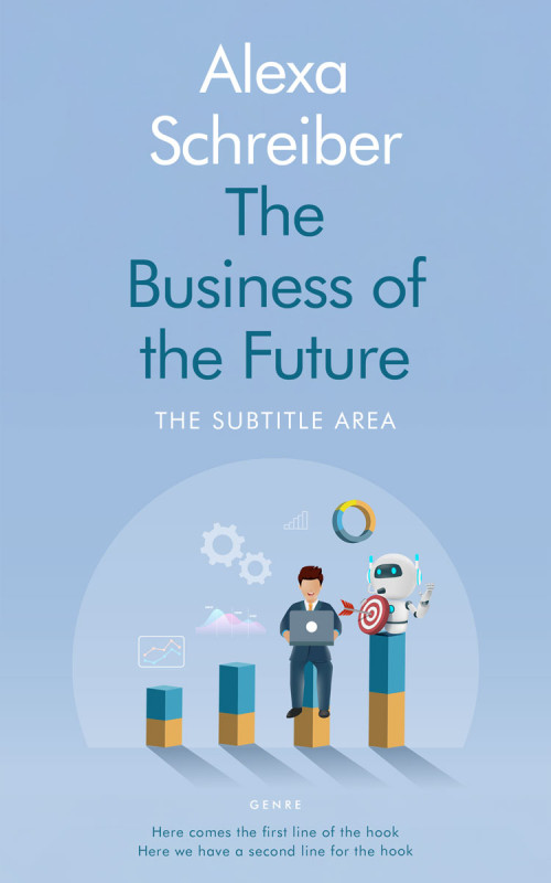 Pre Made Book Cover Regent St Blue