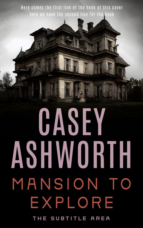 Pre Made Book Cover Pink Swan