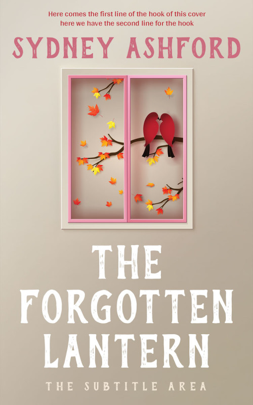 Pre Made Book Cover Soft Amber