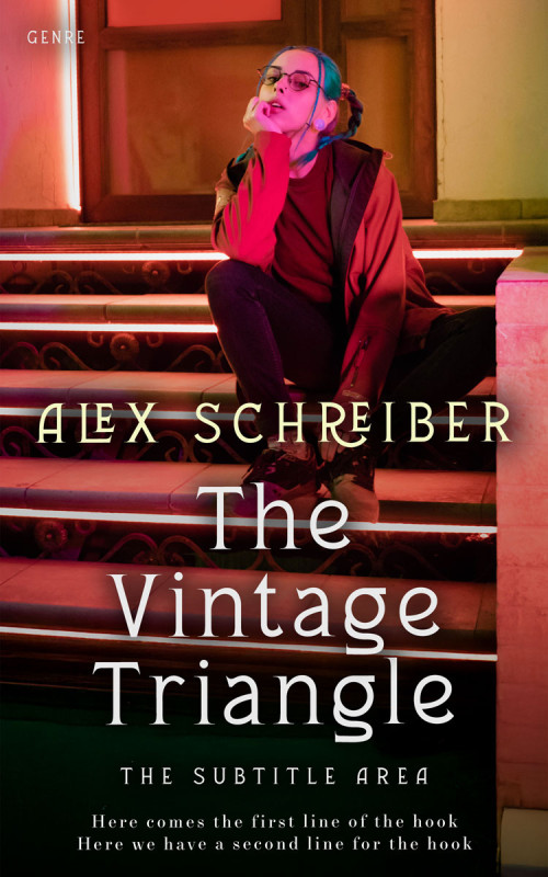 Pre Made Book Cover New York Pink