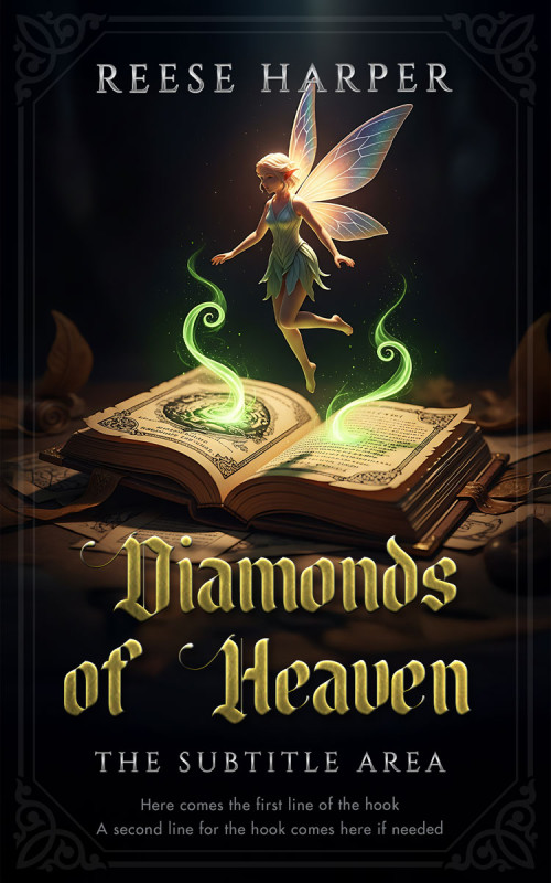 Pre Made Book Cover Cod Gray