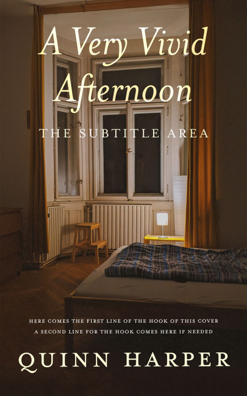 Pre Made Book Cover Black Marlin