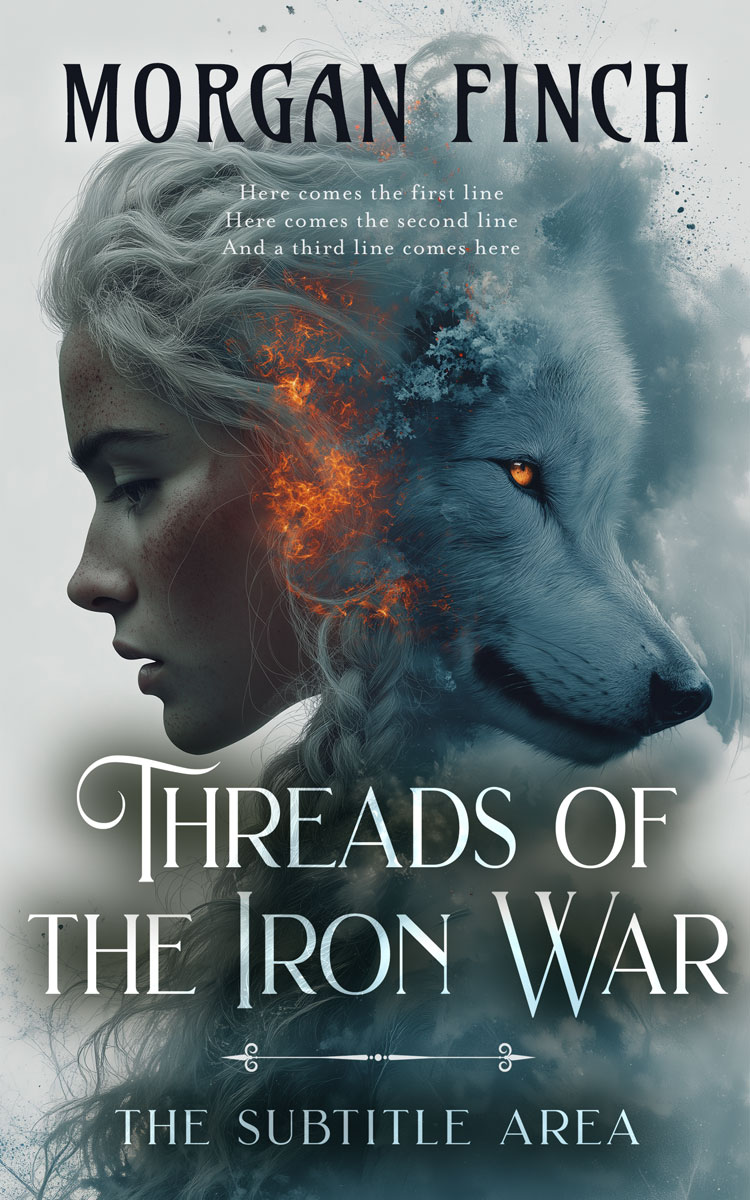 Premade Book Cover Limed Spruce - ID 36538