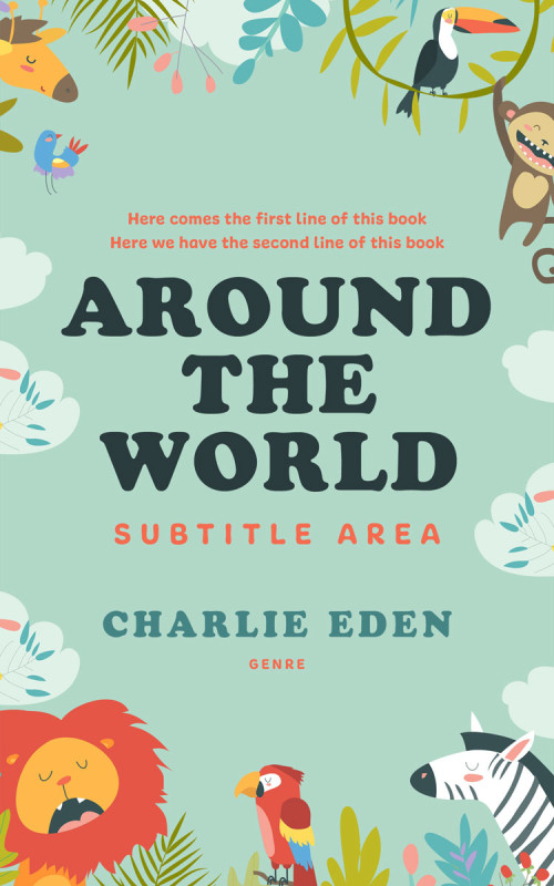 Pre Made Book Cover Surf