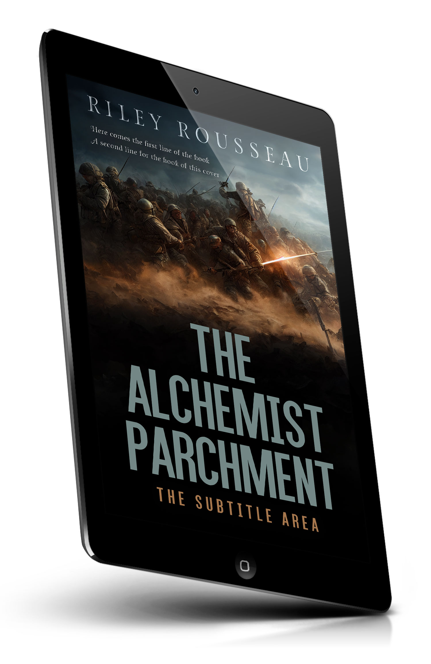 Tablet view of Premade Business Book Cover - Cod Gray #15274 | BookCoverZone