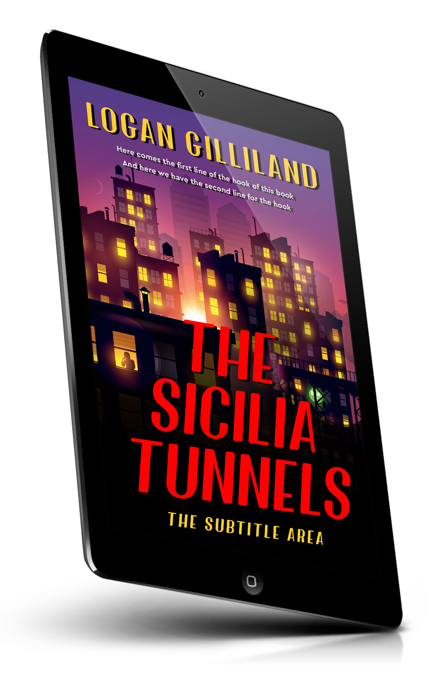 Tablet view of Premade Mystery & Thriller & Suspense Book Cover - Cinnabar #17917 | BookCoverZone